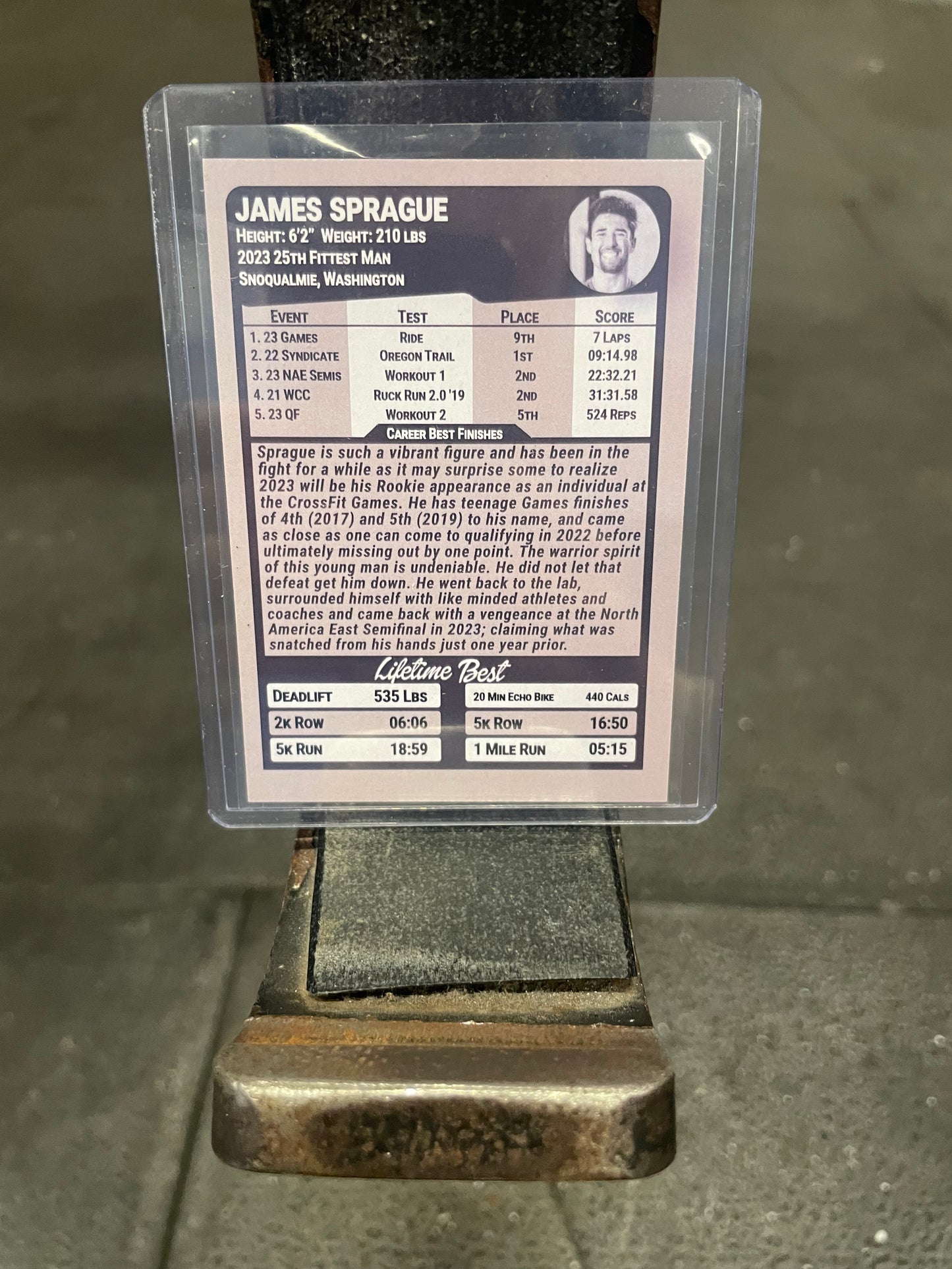 James Sprague ROOKIE Card